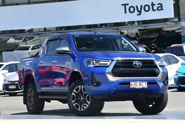 Pre-Owned Toyota Hilux GUN126R SR5 Double Cab North Lakes, 2020 Toyota Hilux GUN126R SR5 Double Cab Nebula Blue 6 Speed Sports Automatic Utility
