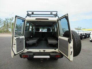 2014 Toyota Landcruiser VDJ78R MY13 Workmate Troopcarrier White 5 Speed Manual Wagon
