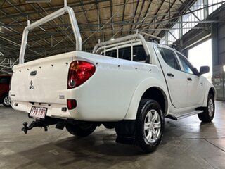 2013 Mitsubishi Triton MN MY13 GLX Double Cab White 4 Speed Sports Automatic Utility