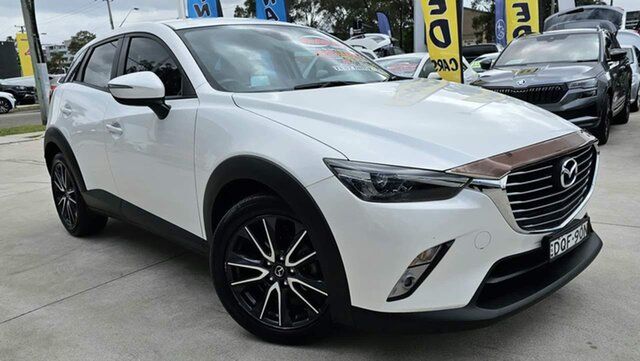 Used Mazda CX-3 DK2W7A sTouring SKYACTIV-Drive Liverpool, 2017 Mazda CX-3 DK2W7A sTouring SKYACTIV-Drive Snowflake White Pearl 6 Speed Sports Automatic Wagon