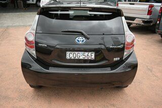 2012 Toyota Prius c NHP10R I-Tech Hybrid Black Continuous Variable Hatchback