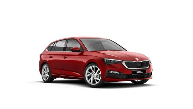 New Skoda Scala NW MY23.5 110TSI DSG Signature Mount Gravatt, 2023 Skoda Scala NW MY23.5 110TSI DSG Signature Velvet Red 7 Speed Sports Automatic Dual Clutch