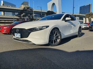 2019 Mazda 3 BP2H7A G20 SKYACTIV-Drive Touring Snowflake White Pearl 6 Speed Sports Automatic