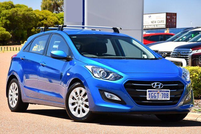 Used Hyundai i30 GD4 Series II MY17 Active Rockingham, 2017 Hyundai i30 GD4 Series II MY17 Active Blue 6 Speed Sports Automatic Hatchback