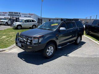 2014 Ford Ranger PX XLS 3.2 (4x4) Grey 6 Speed Manual Double Cab Pick Up.