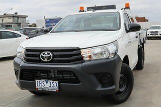 2016 Toyota Hilux TGN121R Workmate 4x2 White 6 Speed Sports Automatic Cab Chassis.