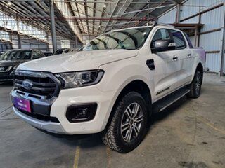2022 Ford Ranger PX MkIII 2021.75MY Wildtrak White 10 Speed Sports Automatic Double Cab Pick Up.