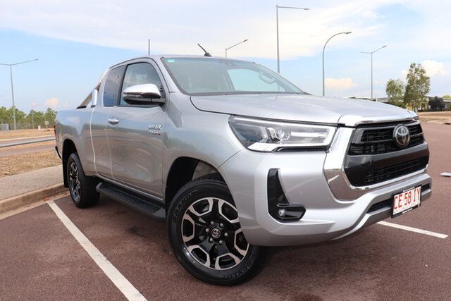 Pre-Owned Toyota Hilux GUN126R SR5 Extra Cab Palmerston, 2021 Toyota Hilux GUN126R SR5 Extra Cab Silver Sky 6 Speed Automatic Extracab