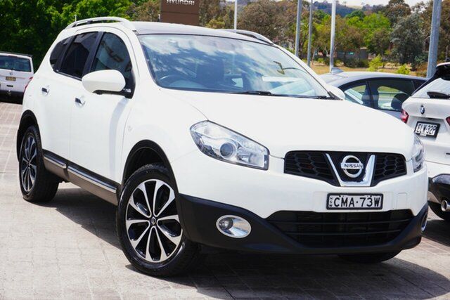 Used Nissan Dualis J107 Series 3 MY12 +2 X-tronic AWD Ti-L Phillip, 2012 Nissan Dualis J107 Series 3 MY12 +2 X-tronic AWD Ti-L White 6 Speed Constant Variable Hatchback