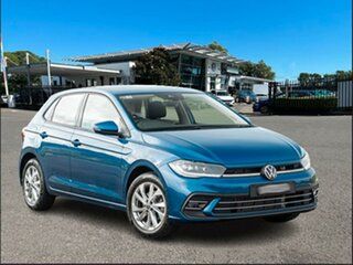 2023 Volkswagen Polo AE MY23 85TSI DSG Style Blue 7 Speed Sports Automatic Dual Clutch Hatchback.