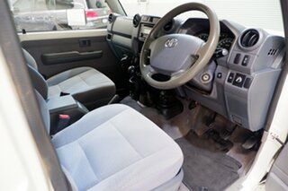 2018 Toyota Landcruiser VDJ79R GXL White 5 Speed Manual Cab Chassis