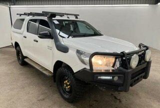2018 Toyota Hilux GUN126R MY19 SR (4x4) White 6 Speed Automatic Double Cab Pick Up.
