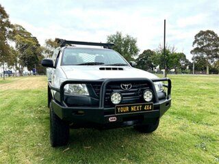 2012 Toyota Hilux KUN26R MY12 Workmate (4x4) White 5 Speed Manual Cab Chassis