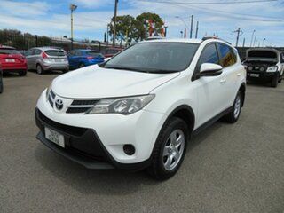 2014 Toyota RAV4 ZSA42R MY14 Upgrade GX (2WD) White Continuous Variable Wagon.