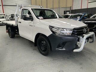 2017 Toyota Hilux GUN122R Workmate White 5 Speed Manual Cab Chassis