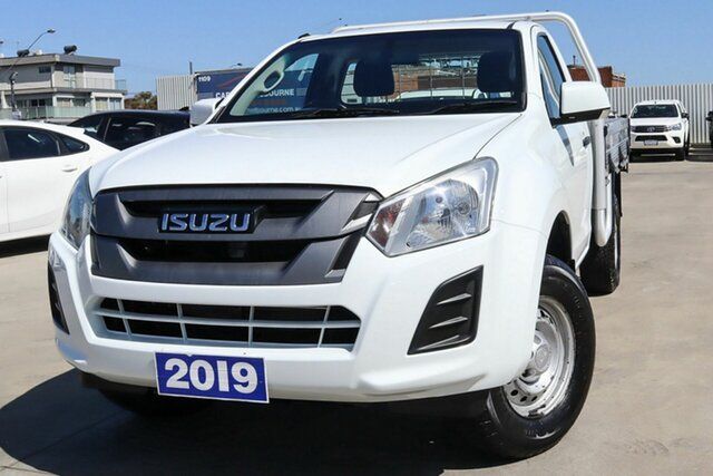 Used Isuzu D-MAX MY19 SX 4x2 High Ride Coburg North, 2019 Isuzu D-MAX MY19 SX 4x2 High Ride White 6 Speed Sports Automatic Cab Chassis