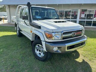 2023 Toyota Landcruiser 70 Series Vdjl79R LC79 GXL White 5 Speed Manual Double Cab Chassis