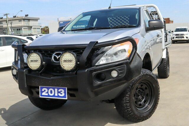 Used Mazda BT-50 UP0YF1 XT Freestyle Coburg North, 2013 Mazda BT-50 UP0YF1 XT Freestyle Silver 6 Speed Manual Cab Chassis