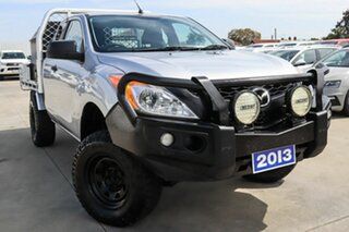 2013 Mazda BT-50 UP0YF1 XT Freestyle Silver 6 Speed Manual Cab Chassis