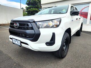 2023 Toyota Hilux GUN125R Workmate Double Cab Glacier White 6 Speed Sports Automatic Utility