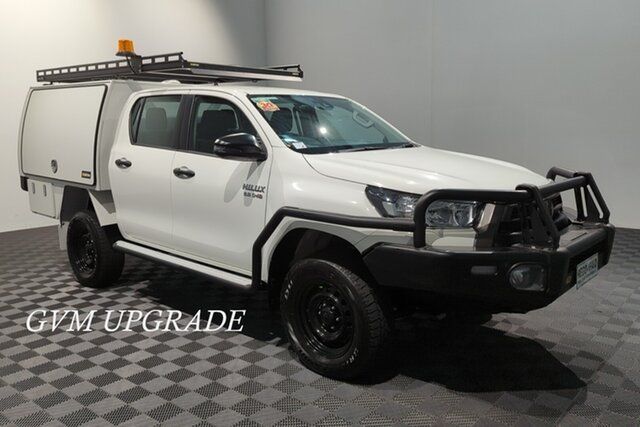 Used Toyota Hilux GUN126R SR Double Cab Acacia Ridge, 2022 Toyota Hilux GUN126R SR Double Cab White 6 speed Automatic Cab Chassis