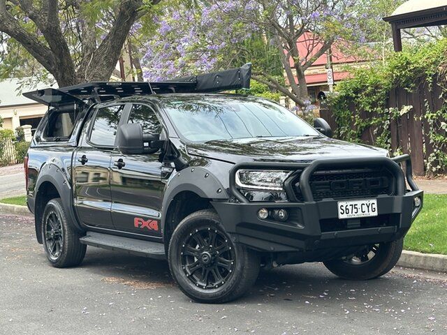 Used Ford Ranger PX MkIII 2021.75MY FX4 Hyde Park, 2021 Ford Ranger PX MkIII 2021.75MY FX4 Black 10 Speed Sports Automatic Double Cab Pick Up