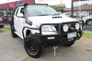 2014 Toyota Hilux KUN26R MY14 SR Double Cab White 5 Speed Automatic Utility.