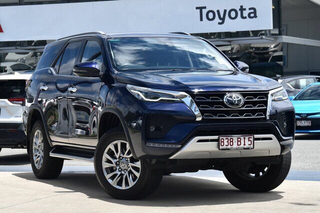 Pre-Owned Toyota Fortuner GUN156R Crusade North Lakes, 2021 Toyota Fortuner GUN156R Crusade Saturn Blue 6 Speed Automatic Wagon