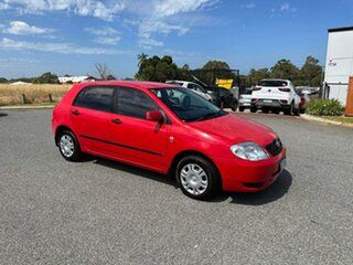 2002 Toyota Corolla ZZE122R Ascent Seca Red 4 Speed Automatic Hatchback.