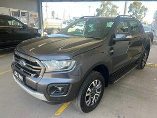 2018 Ford Ranger PX MkIII MY19 Wildtrak Dual Cab Grey 6 Speed Semi Auto Cab Chassis.