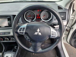 2013 Mitsubishi Lancer CJ MY13 ES White 6 Speed CVT Auto Sequential Sedan
