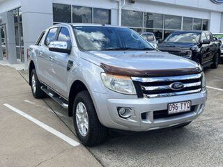2014 Ford Ranger PX XLT Double Cab Silver 6 Speed Sports Automatic Utility.