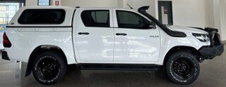 2020 Toyota Hilux GUN125R Workmate Double Cab White 6 Speed Sports Automatic Utility.