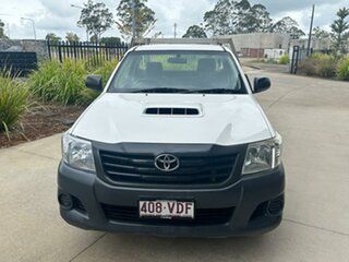 2014 Toyota Hilux KUN16R MY14 Workmate 4x2 White 5 Speed Manual Cab Chassis