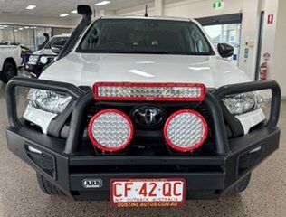 2020 Toyota Hilux GUN125R Workmate Double Cab White 6 Speed Sports Automatic Utility