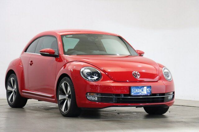 Used Volkswagen Beetle 1L MY14 Coupe DSG Victoria Park, 2013 Volkswagen Beetle 1L MY14 Coupe DSG Red 7 Speed Sports Automatic Dual Clutch Liftback
