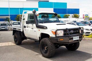 2014 Toyota Landcruiser VDJ79R MY13 Workmate French Vanilla 5 speed Manual Cab Chassis.