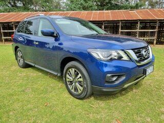 2018 Nissan Pathfinder R52 MY17 Series 2 ST (4x2) Blue Continuous Variable Wagon