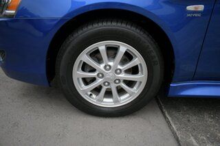 2012 Mitsubishi Lancer CJ MY12 ES Blue 6 Speed CVT Auto Sequential Sedan.