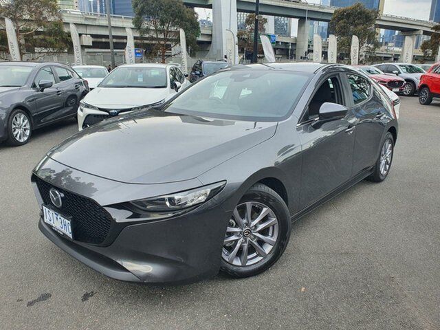 Used Mazda 3 BP2H7A G20 SKYACTIV-Drive Pure South Melbourne, 2020 Mazda 3 BP2H7A G20 SKYACTIV-Drive Pure Machine Grey 6 Speed Sports Automatic Hatchback