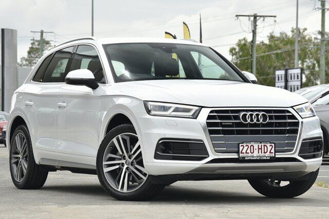 Used Audi Q5 FY MY19 45 TFSI S Tronic Quattro Ultra Sport Aspley, 2018 Audi Q5 FY MY19 45 TFSI S Tronic Quattro Ultra Sport White 7 Speed Sports Automatic Dual Clutch