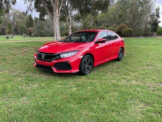 2017 Honda Civic 10th Gen MY17 VTi Red 1 Speed Constant Variable Hatchback.