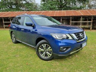 2018 Nissan Pathfinder R52 MY17 Series 2 ST (4x2) Blue Continuous Variable Wagon.