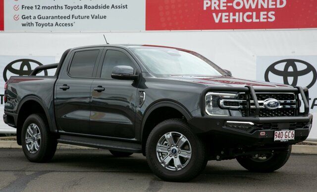 Pre-Owned Ford Ranger PY 2022MY XLT Warwick, 2022 Ford Ranger PY 2022MY XLT Grey 10 Speed Sports Automatic Double Cab Pick Up