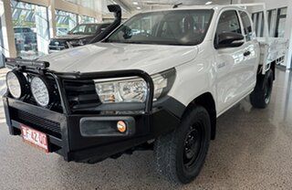 2016 Toyota Hilux GUN125R Workmate Extra Cab White 6 Speed Manual Cab Chassis