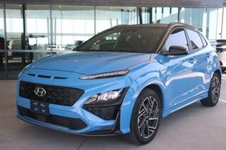 2020 Hyundai Kona Os.v4 MY21 N-Line D-CT AWD Premium Blue 7 Speed Sports Automatic Dual Clutch Wagon.