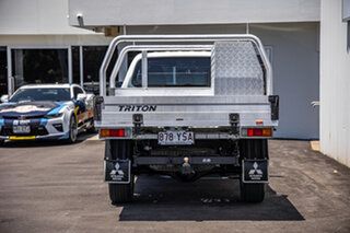 2018 Mitsubishi Triton MR MY19 GLX Double Cab White 6 Speed Manual Cab Chassis