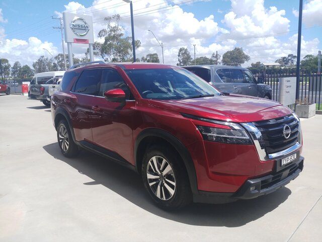 Pre-Owned Nissan Pathfinder R53 MY22 Ti 4WD Goondiwindi, 2022 Nissan Pathfinder R53 MY22 Ti 4WD Maroon 9 Speed Sports Automatic Wagon