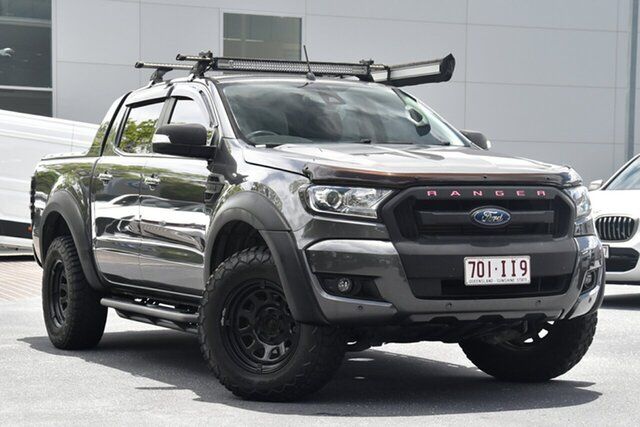 Used Ford Ranger PX MkII XLT Double Cab Newstead, 2017 Ford Ranger PX MkII XLT Double Cab Grey 6 Speed Sports Automatic Utility