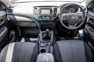 2018 Mitsubishi Triton MR MY19 GLX Double Cab White 6 Speed Manual Cab Chassis